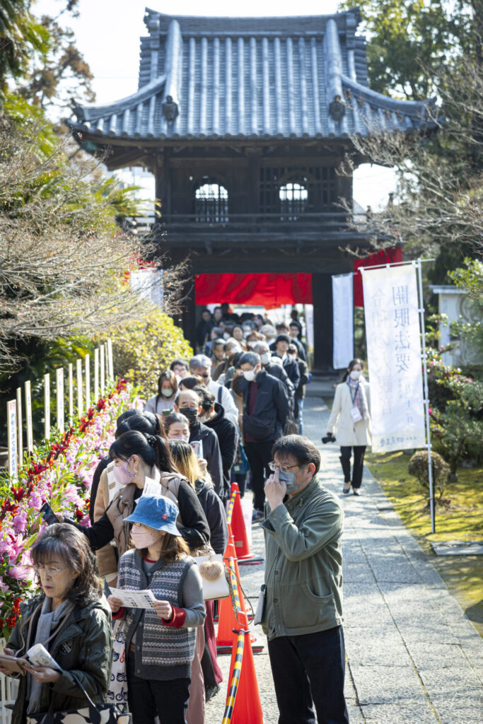 御朱印の行列でにぎわる四天王寺境内(撮影:浅田政志氏)